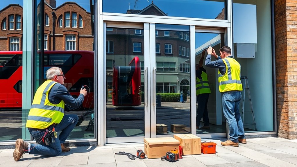 Automatic Door Installation Nine Elms