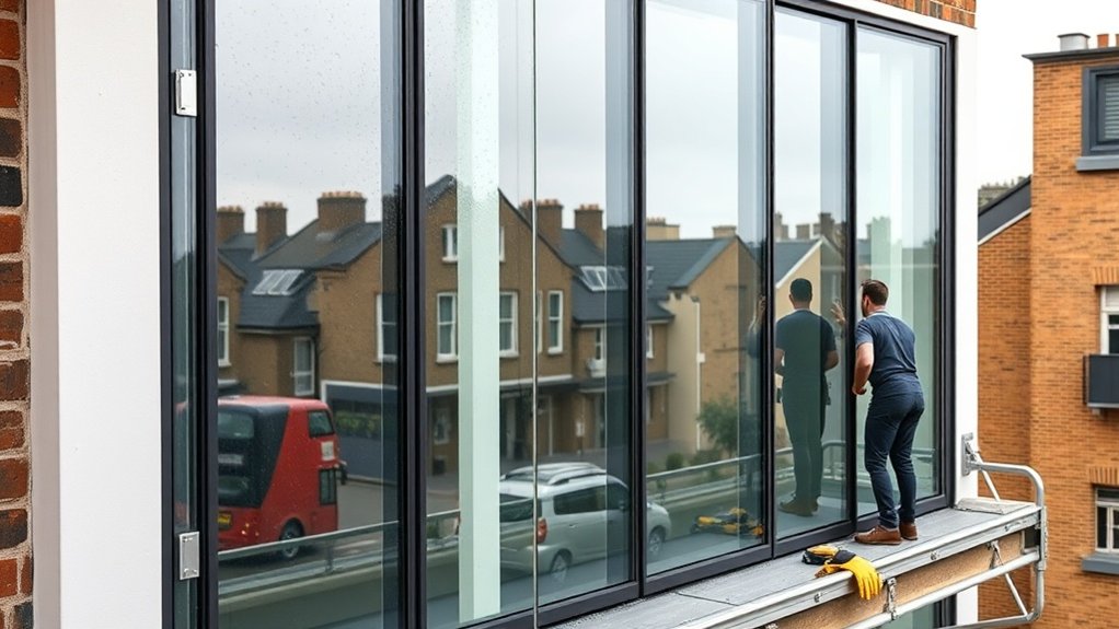 Polycarbonate to Glass Conversion Nine Elms