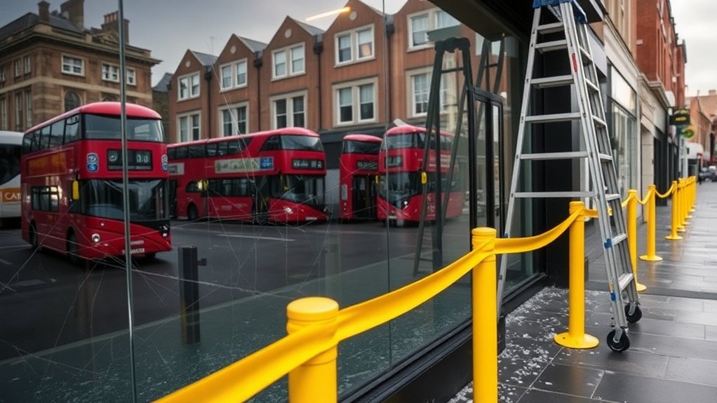 Vandalism Glass Repair Nine Elms